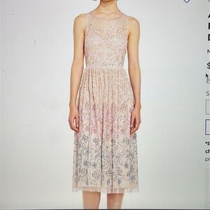 Adrianna Papell Beaded Midi Dress